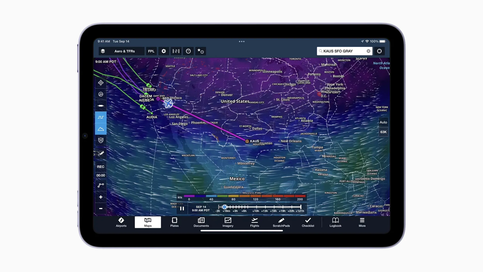 iPad with ForeFlight