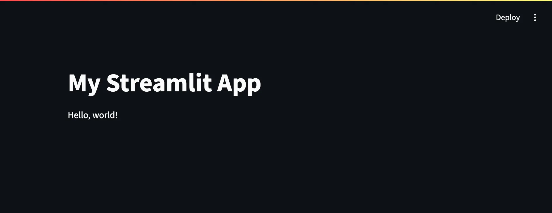 Hello World Screenshot
