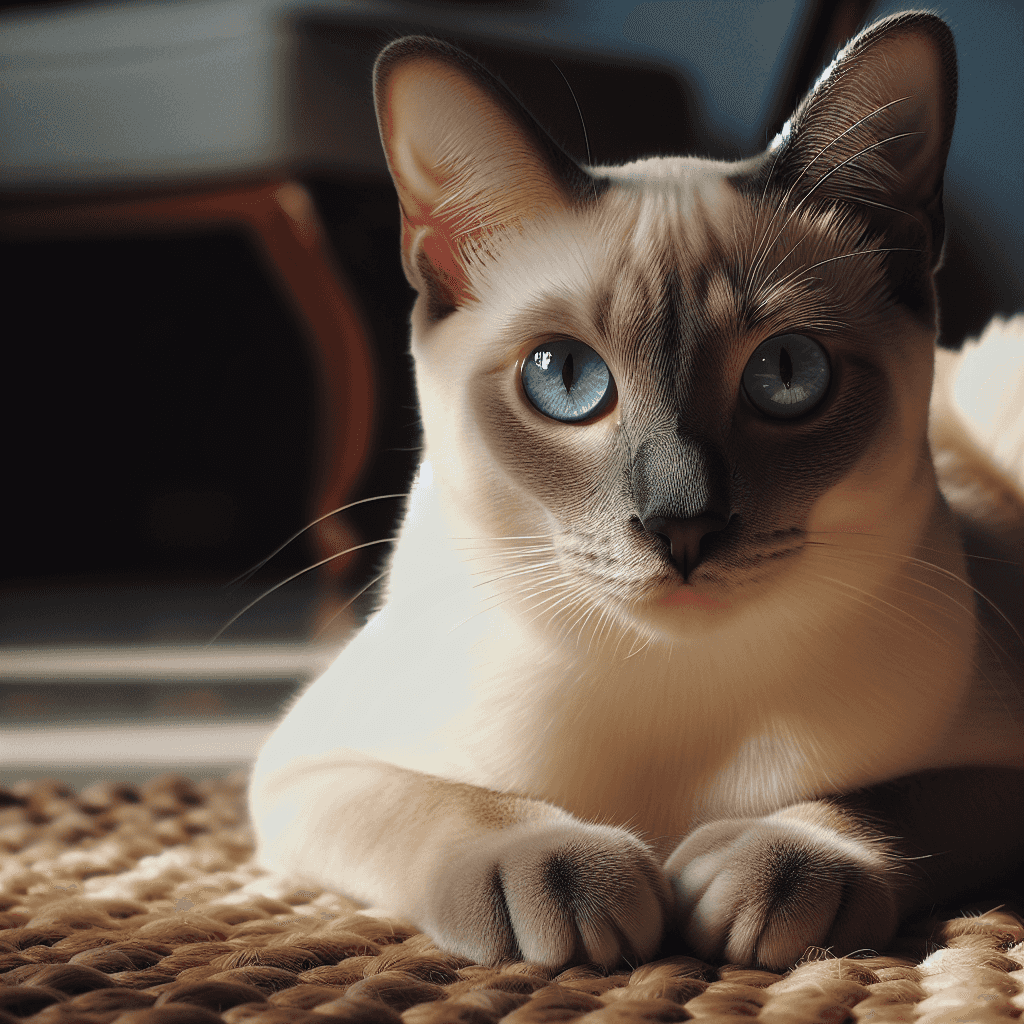 Image of a Siamese cat generated from Dall-E